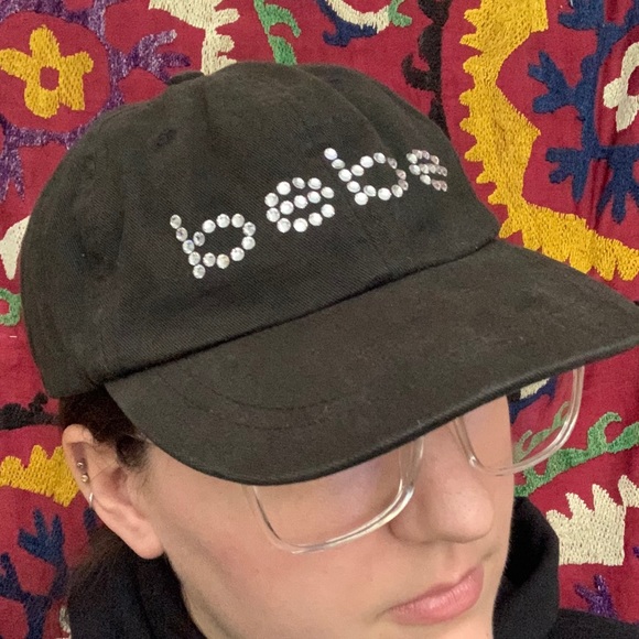 Bebe Embellished Crystal Baseball Hat - Picture 3 of 4